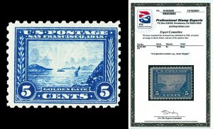 Scott 403 1915 5c Panama-Pacific Perf 10 Mint Fine+ OG NH Cat $400 with PSE CERT