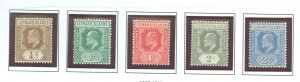 Leeward Islands #41-45 Unused Single (Complete Set)