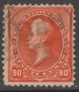 #229 F-VF USED WITH LIGHT CANCEL CV $160.00 BN4561