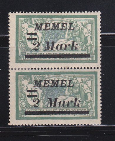 Memel 72 Pair MHR Surcharges