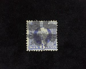 HS&C: Scott #115 Used Fresh stamp w/ Black Cork Crossroads cancel. F US Stamp