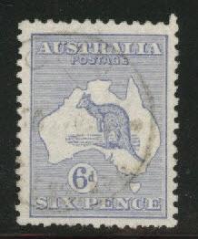 Australia Scott 48 Used Kangaroo & Map 1915-24