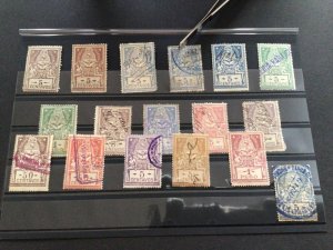 Argentina original vintage  1899-1913 revenue stamps Ref 59689