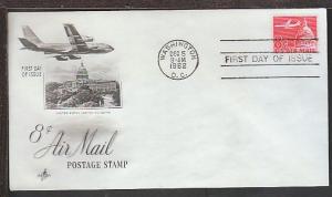 US Capital Dome 1962 Artcraft Label FDC BIN 17858