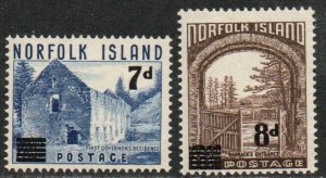 Norfolk Island Sc #21-22 Mint Hinged