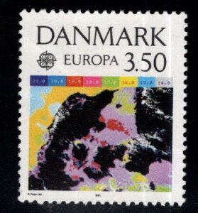 DENMARK  Scott 936 Europa 1991 short set 1/2 Unused, No Gum