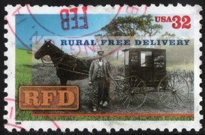 SC#3090 32¢ Rural Free Delivery Single (1996) Used