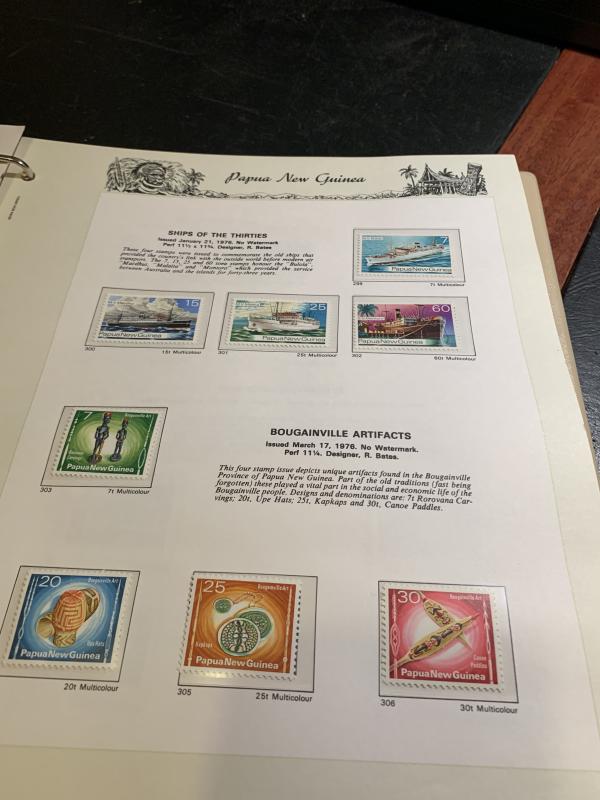 STAMP STATION PERTH: PNG Complete Collection from 1952 to 1989 Mint Never Hinged