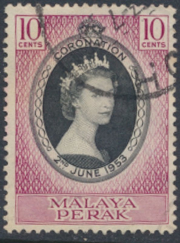 Perak Malaya    SC# 126   Used  Coronation see details & scans