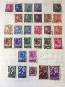 BELGIUM 1933/38 M&U Collection on Pages(Apx 100+Items)Apr 721 