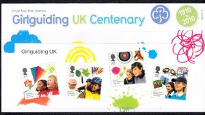 Great Britain 2010 Girlguiding MNH Miniature Sheet in Presentation Pack SC 2746