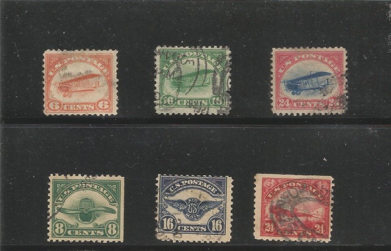 US SCOTT# C1-C6, COMPLETE SET