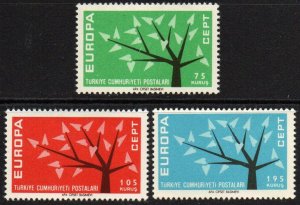 Turkey Sc #1553-1555 Mint Hinged