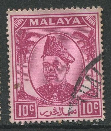 STAMP STATION PERTH Selangor #86 Sultan Hisam-ud-Din Alam Shah Used 1949