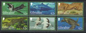 Gibraltar Stamp 1405-1410  - Endangered animals