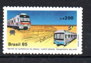 BRAZIL - 1972 - TRAINS - COMMUTER TRAINS - PUBLIC TRANSPORTATION -