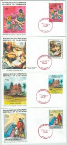 77349 - CAMERA - POSTAL HISTORY - 4 FDC COVER 1985 - ARCHITECTURE Toy...-