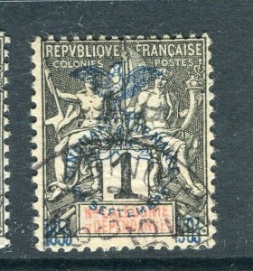 FRENCH COLONIES; NEW CALEDONIA 1903 early Anniversary issue used 1c.