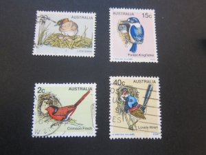 Australia 1979 Sc 683,714,15,17 FU