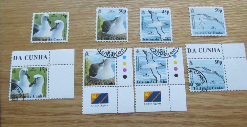 Bird Life Tristan Da Cunha Stamps Set  MNH &  Used 2003