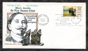 d31 - Canada 1969 FDC Cover Marc Aurele de Foy Suzor-Cote