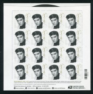 ​USA Sc#5009 Elvis Presley Music Icon Full Sheet of 16 forever stamps MNH