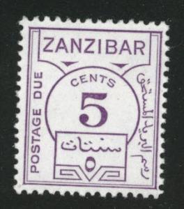 Zanzibar Scott J18 MH* 1936 postage due stamp