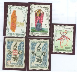 Tunisia #470-474 Mint (NH) Single (Complete Set)