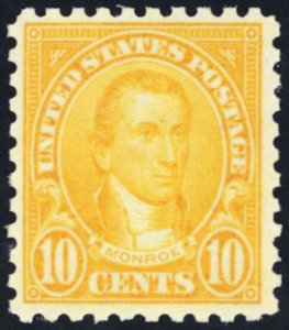 591, Mint FVF NH 10¢ Perf 10 Washington *** Stuart Katz