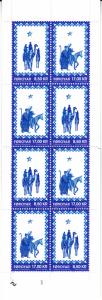 Faroe Islands 2015 MNH Sc #652a Booklet pane of 8 The Christmas Gospel