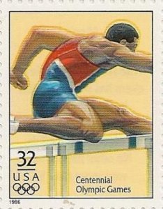 US 3068p Atlanta Olympic Games Men's Hurdles 32c single MNH 1996