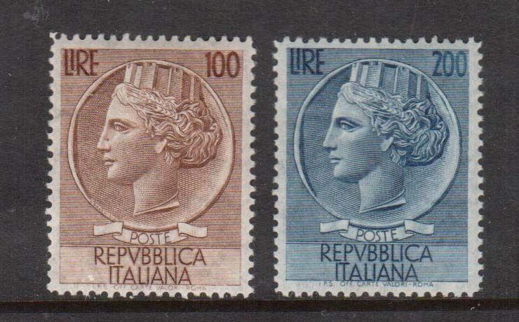 Italy #661 - #662 VF/NH Set