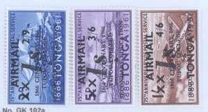 Tonga, Scott #C55-57, MNH, complete set