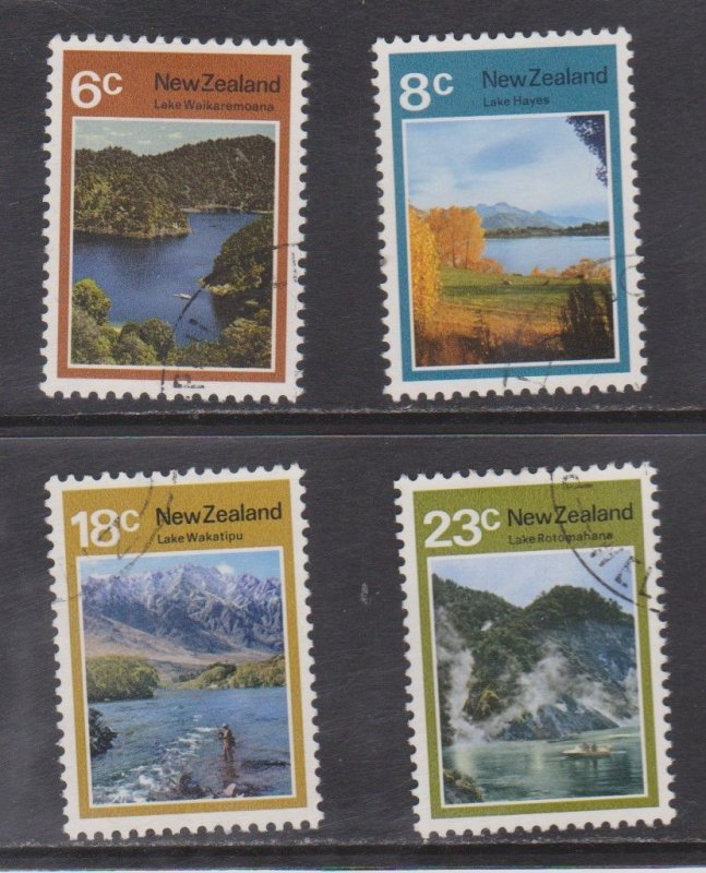 SC507-10 New Zealand 1972 Lake Scenes set used