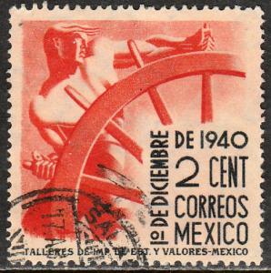 MEXICO 764, 2cents Presidential Inauguration. Used. F-VF. (702)