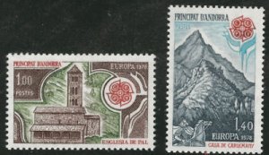 Andorre (French) Andorra Scott 262-263 Europa 1978 MNH**