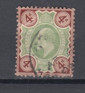 J44124 JL Stamps 1902-11 great britain used #132-4 king $76.00 + scv, 3 scans