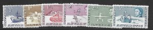 British Antartic 1-6    1967  set 6  FVF  Unused