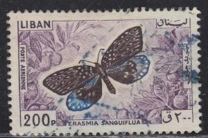 Lebanon C434 Erasmia Sanguiflua 1965