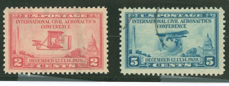 United States #649-650 Used Single (Complete Set)