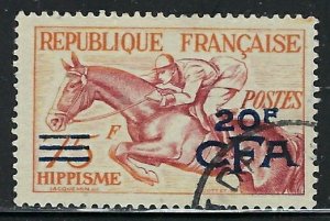 Reunion 300 Used 1954 overprint (fe7671)