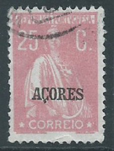 Azores, Sc #195, 25c Used