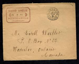 1916 Guadaloupe Cover to Canada 