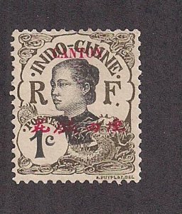 FRANCE -OFF. IN  CHINA-CANTON  SC# 48  FVF/MNG  1908