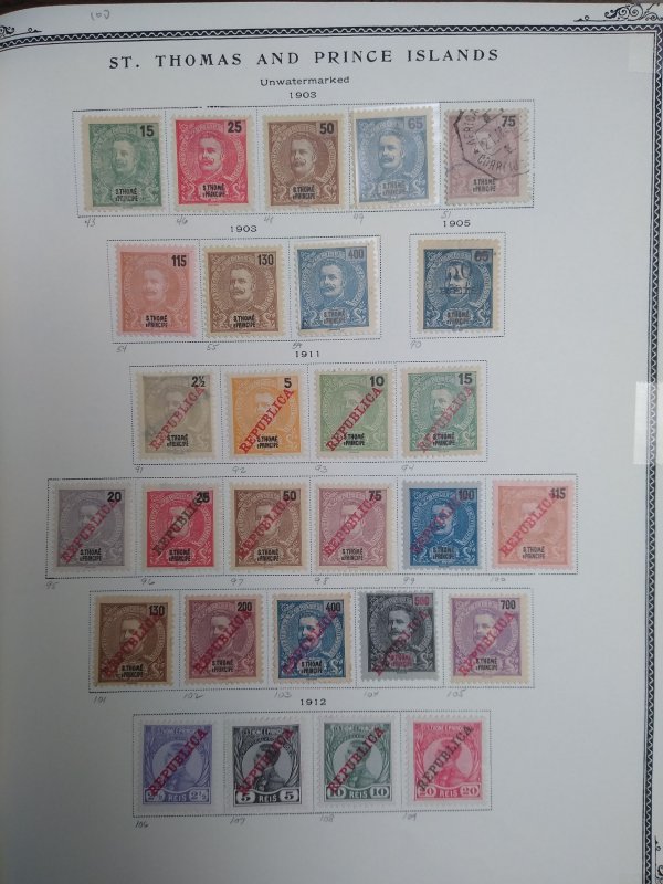 collection on pages St Thomas & Prince 1901-13 PT: CV $235