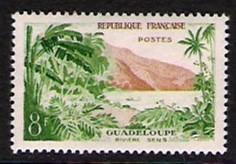 France #850 Guadeloupe River 1957 NH Cat. $ .20