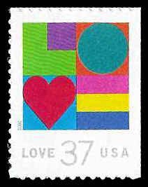 PCBstamps   US #3657 Bk Sgl 37c Love, MNH, (21)