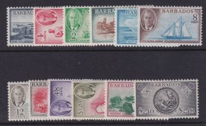 Barbados, Scott 216-227 (SG 271-282), MHR