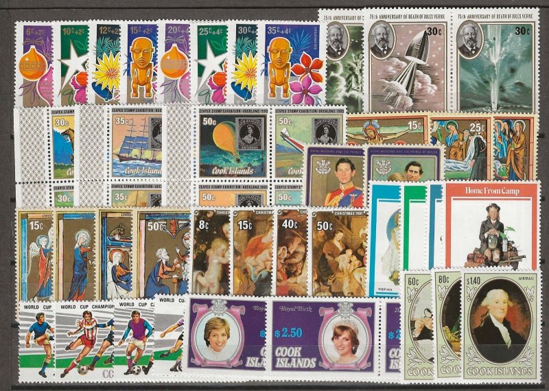 COOK ISLANDS 1980/82  Commemorative Sets MNH