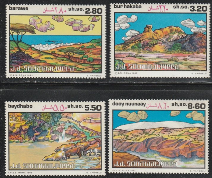 Somalia #527-530 MNH Full Set of 4 cv $7.20